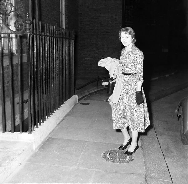 Miss Clarissa Spencer Churchill arrives in Downing Street after her wedding to Anthony