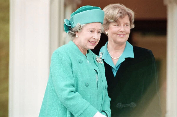 Queen Elizabeth II pictured in Bonn during her state visit to Germany