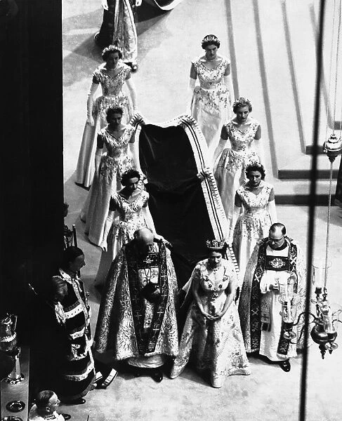 The Queens Coronation at Westminster Abbey 2nd June 1953