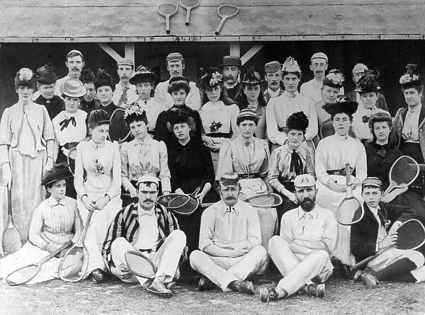 Racquets at the ready, members of South Boldon Lawn Tennis Club in 1891