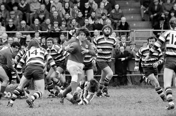 Rugby: London Welsh vs. Bath. January 1977 77-00102-014