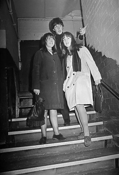 Two teenage fans meet The Beatles in Liverpool, Paul McCartney shows them to their seats