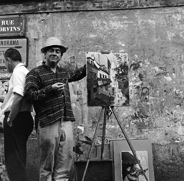Tony Hancock filming 'The Rebel'in Paris. 11th September 1960