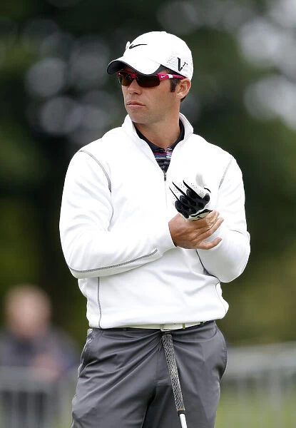 Paul Casey Holds His Wrist