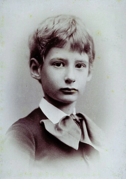 Close-up of a little boy in showy bow-tie