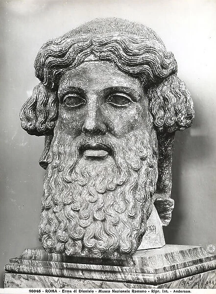 Herma representing Dionysus, preserved in the National Museum of Rome, Rome