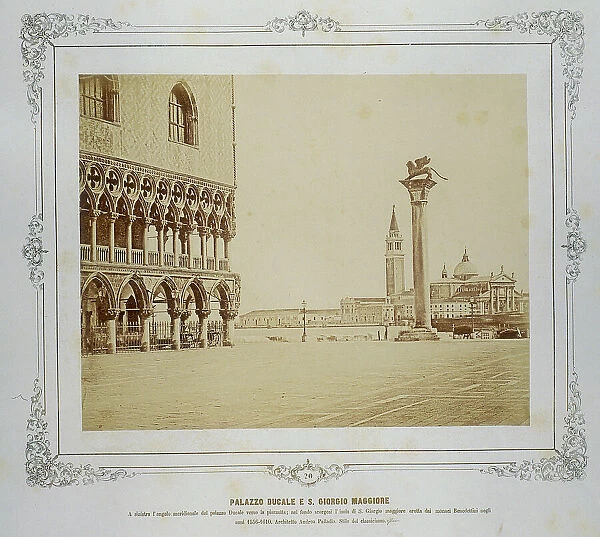 Venice. Palazzo Ducale and San Giorgio Maggiore