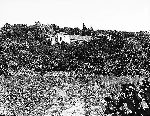 View of the Ingham family villa in Marsala; the family owns a company producing the famous Sicilian liqueur