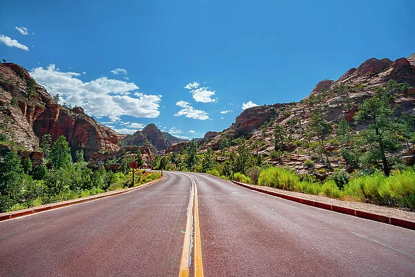 Utah, Springdale, Zion National Park, State Route 9