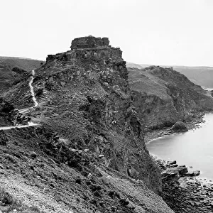 Castle Rock at Lynton, North Devon, 1934