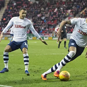 Lukas Nmecha Scores the New Year's Day Goal: Preston North End vs Rotherham United in Sky Bet Championship (1st January 2019, Deepdale)