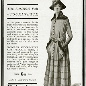 Advert for Debenham & Freebody womens coat 1916