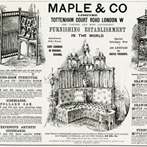 Advert for Maple & Co furniture 1892