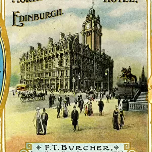 Advert, North British Station Hotel, Edinburgh, Scotland
