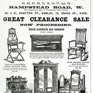 Advert for Oetzmann & Co. Victorian furniture 1900