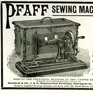 Advert, Pfaff Sewing Machines
