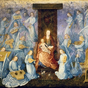 Angelical concert. 15th-16th c. Flemish art