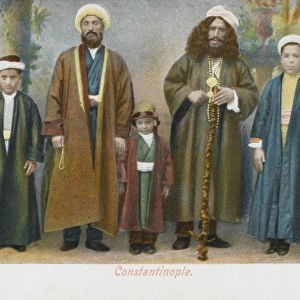 Bektashi Dervishes with children