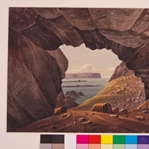 Bengore Head from the Interior of Port Bradden Cave