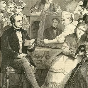Bidding at the Auction - The Family Friend magazine Feb 1873
