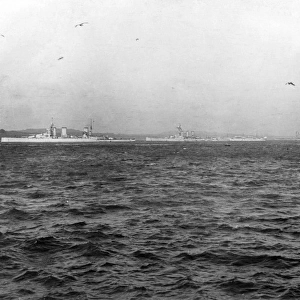 British battle cruisers HMS Queen Mary and HMS Tiger, WW1