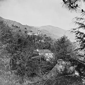 Buildings on mountainside, c. 1870