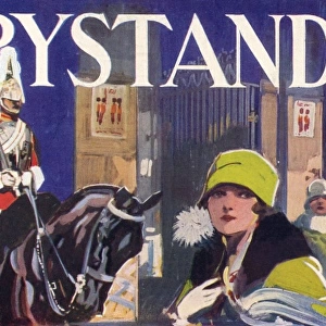 Bystander masthead design, 1927 - Guards in Whitehall