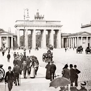 c. 1890s Germany - the Brandenburg Gate Berlin