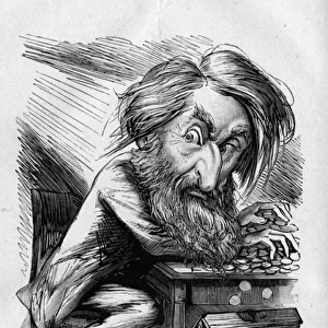 Caricature, William Booth, founder of Salvation Army