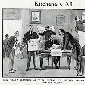 Cartoon, Kitcheners All, WW1