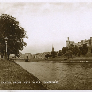 The Castle from Ness Walk, Inverness, Scotland