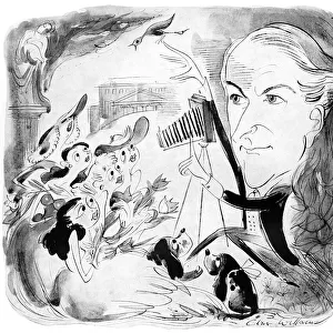Cecil Beaton, caricature by Glan Williams
