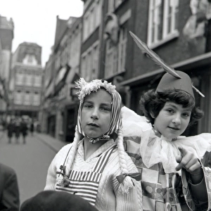 Chidren in carnival costume, Venlo, Netherlands