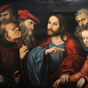 Christ and the Adulteress by Lucas Cranach the Elder
