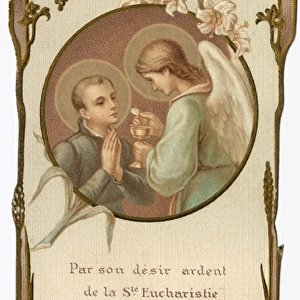 Chromolithograph Devotional Card - Saint Stanislaus Kostka