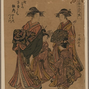 The courtesan Hinazuru of the Choji-ya