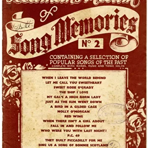Cover design, Feldmans Album of Song Memories No. 2