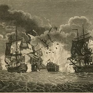 Defeat of the French Fleet by Sir Cloudesley Shovell
