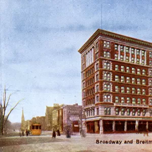 Detroit, Michigan, USA - Broadway and Breitmeyer Building