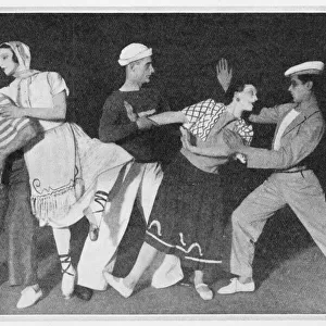 Diaghilevs scene Les Matelots from a performance in London