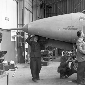 An early Supermarine Swift on the production line