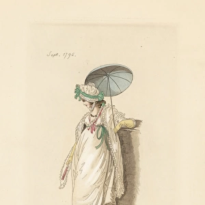 English woman in the fashion of September 1796