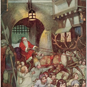 Father Christmas Enters by the City Gate