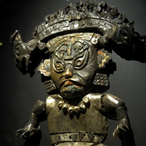 Feline deity (3rd c. AD). Moche or Mochica Art