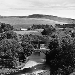 A fine view of the River Rheidol, at Ponterwyd, Cardiganshire, Wales
