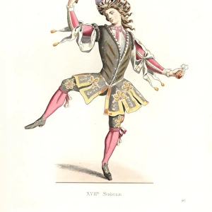 French man in ballet costume, 17th century