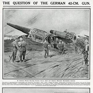 German 42cm guns bombarding Antwerp
