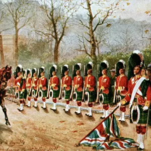 Gordon Highlanders dipping the colours