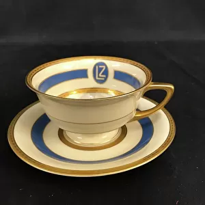 Graf Zeppelin Airship - porcelain teacup and saucer