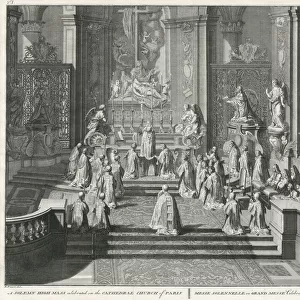 Grand Messe Solennelle, celebrated at Notre-Dame de Paris Date: 1731
